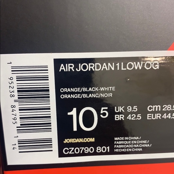 Air Jordan 1 Low OG Starfish Nike 2021 Mens 10.5 - Picture 11 of 13